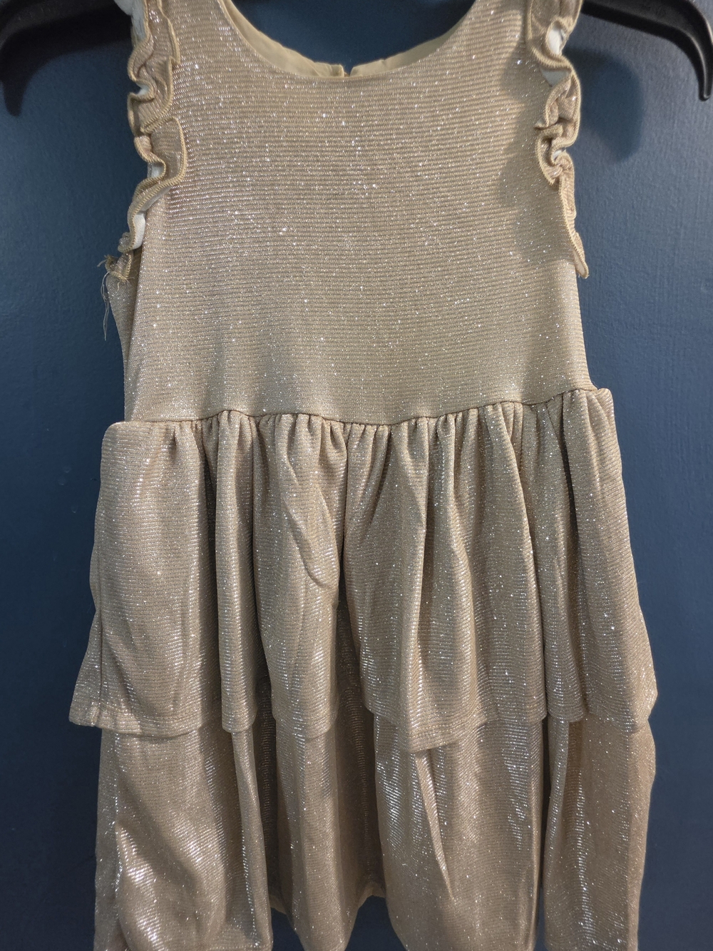 Biscotti Glitter Champagne Girls Dress